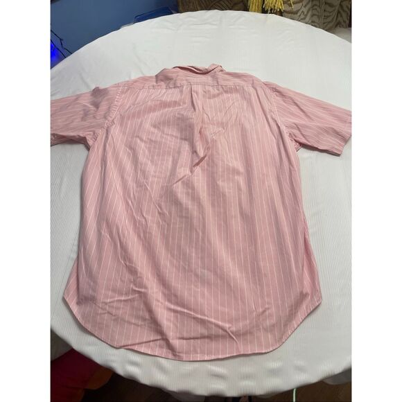 Ralph Lauren Classic Fit Men’s Pink White Stripe Button Up Shirt Size XL - Picture 5 of 6